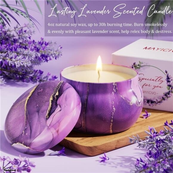 Birthday Gifts for Women Self Care Gifts Get Well Soon Gifts, Lavender Relaxing - Picture 6 of 7